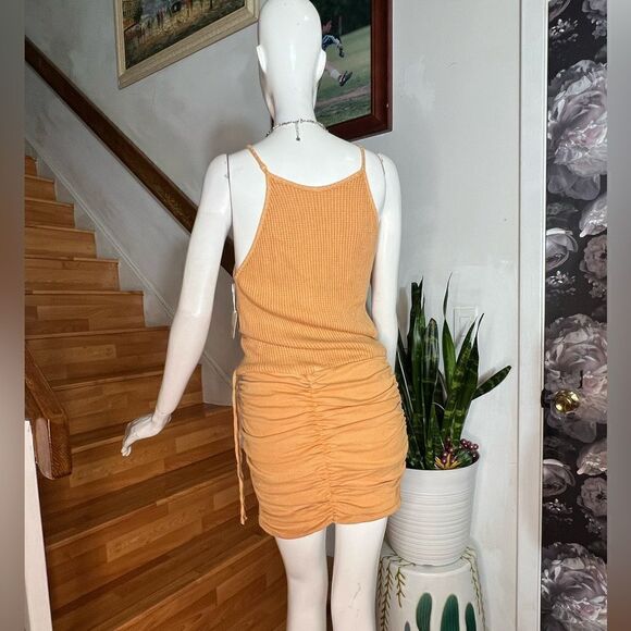 New Free People x FP One Katya Thermal Mimosa Mini Dress/ size XS - Picture 5 of 7